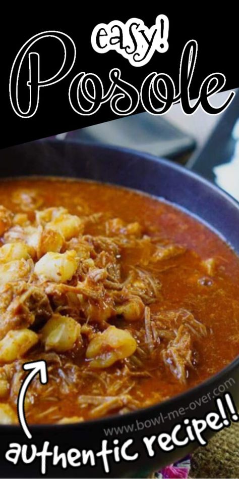 Pork Posole Recipe Easy, Posole Recipe Pork Mexican, Pozole Recipe Easy, Easy Pozole Recipe Pork, Posole Recipe Pork, Easy Posole, Authentic Posole Recipe, Easy Posole Recipe, Easy Pozole