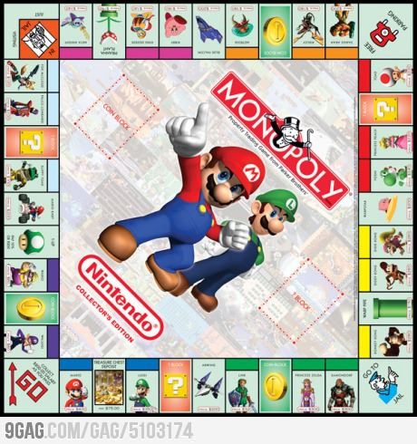 I love it when two of my favourite things come together to produce awesomeness. Nintendo Monopoly Board Games Diy, Monopoly Board, Monopoly Game, Paper Toys Template, Miniature Printables, Classic Board Games, Mario Brothers, Diy Games, Dessin Adorable