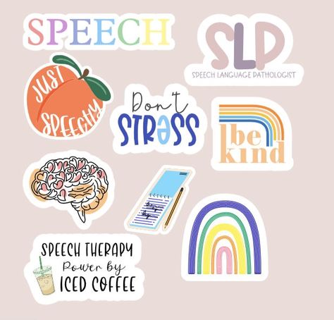 Slp Stickers, Speech And Hearing, Slp Shirts, Speech Pathologist, Friend Graduation, Vision Board Inspiration, Speech Therapist, Therapy Room, Speech Pathology