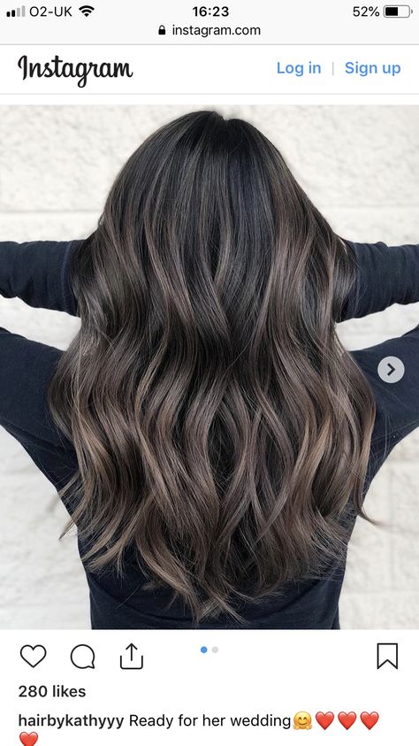 Party Tips And Tricks, Brown Black Hair, Styling Skirts, New Hair Look, Black Hair Balayage, Brown Hair Inspo, Brunette Hair With Highlights, Balayage Hair Dark, Party Tips