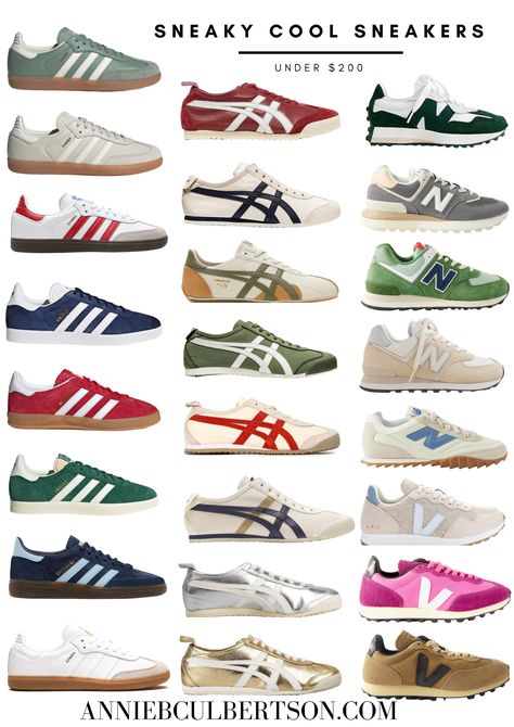 sneakers under $100, where to buy cool sneakers, sneakers under $200, onitsuka tiger, sambas, gazelles, pre fall sneakers, easy everyday shoes, everyday sneakers, the look for less, everyday shoes, new balances, shoes under $200, anniebculbertson, Annie Culbertson, Annie b blog Gucci Men Shoes Sneakers, Adidas Shoes Outfit, Trending Shoes For Men, Adidas Gazelles, Looks Adidas, Gents Shoes, Cool Sneakers, Pretty Sneakers, Outfits Sommer