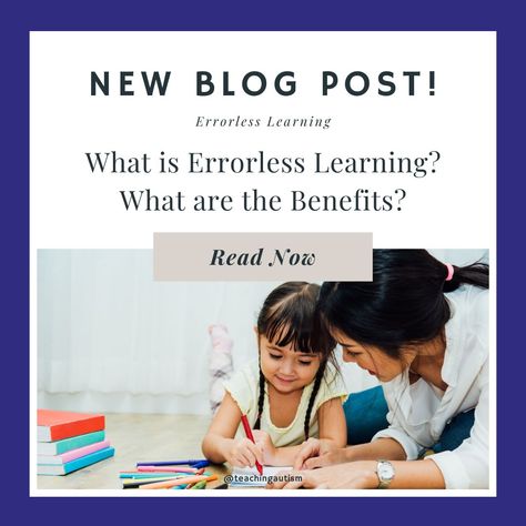 I’ve had a lot of questions recently, mainly the question what is errorless learning? In this blog post today I’m going to talk about what errorless learning is. I’ll also be discussing the benefits of it along with some activities you can try with your students. Errorless learning is a technique in teaching that provides students with an opportunity that minimizes – or even diminishes – the chance of a mistake. Errorless Learning, Teacher Blogs, The Question, Best Teacher, News Blog, Talk About, Blog Post, Blog Posts, Benefits