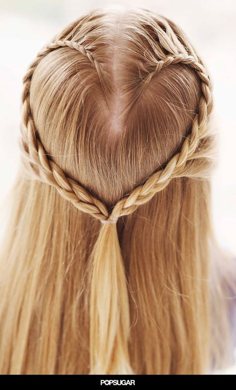 Create a Heart Hair Braid For Valentine's Day Long Hair Tumblr, Hairstyles School, Blonde Balayage Highlights, Easy Hairdos, Hairstyles With Glasses, Easy Hairstyles For Medium Hair, Tumblr Hair, Cute Braided Hairstyles, Dance Hairstyles