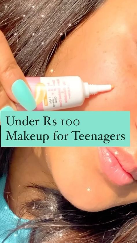 165.3k Likes, 358 Comments - Richa💥 (@_facedecor_) on Instagram: “👉Follow @_facedecor_ for more🙏🏼 👯‍♀️Under rs 100 makeup for teens💄 #teenagermakeup #makeupforteens…” Makeup Essentials For Beginners, Teenage Makeup, Beginners Makeup Tutorial, Step By Step Makeup, Makeup Tips Foundation, Teenager Makeup, Beginners Makeup, Makeup Tutorial Step By Step