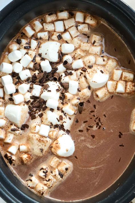 Dips Party, Slow Cooker Hot Chocolate, Taming Twins, Boozy Hot Chocolate, Classic Hot Chocolate, Crockpot Hot Chocolate, Dairy Free Cream, Best Slow Cooker, Honey Garlic Chicken