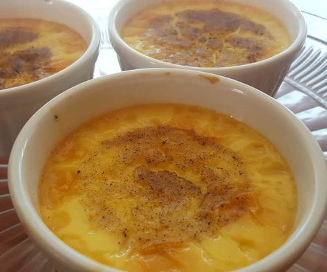 Egg Custard ~ Low Carb, Sugar Free  KETO ATKINS #eggs #sugar-free #low-carb #splenda #Nutmeg #heavy-cream #stevia #Sugarfree #Atkins #egg custard #keto #Induction #Phase 1 #justapinchrecipes Sugar Free Egg Custard, Egg Custard Recipe, Homemade Christmas Desserts, Keto Custard, Egg Custard Recipes, Atkins Recipes, Family Fresh Meals, Egg Custard, Custard Recipes