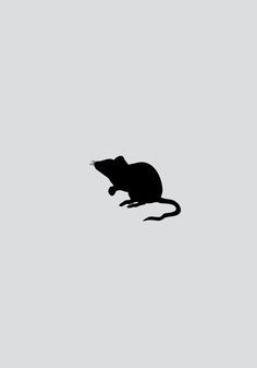 Solid, small and cute Small Solid Black Tattoo, Rat Tattoo Simple, Small Rat Tattoo, Tattoo Small Cute, Rat Silhouette, 6 Tattoo, Tattoo Fixes, Mouse Tattoo, Rat Tattoo