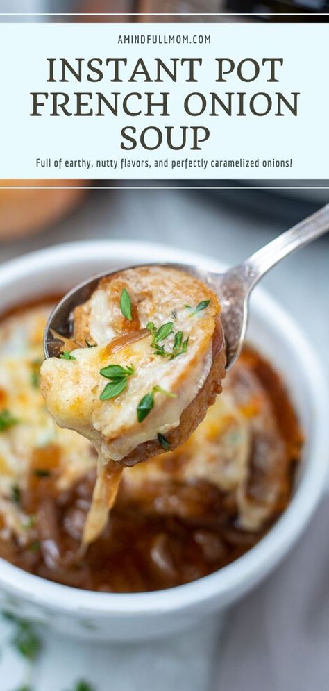 Instant Pot French Onion Soup, Vegetarian French Onion Soup, Best French Onion Soup, Red Wine Recipe, Healthy Bread Recipes, French Onion Soup Recipe, Onion Soup Recipes, Homemade Soup Recipe, Instant Pot Soup Recipes