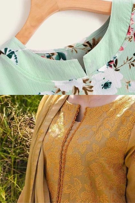 Summer neck designs Stylish Stitching Ideas Pakistani, Kamiz Design Neck, Boutique Neck Designs, New Neck Design 2023, Fancy Neck Designs For Dresses, Simple Dress Design With Lace, Neck Design For Lawn Dress, Pakistani Neck Designs For Kurtis, Suit Neck Designs Pakistani