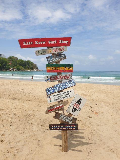 Kata Beach is located in Thailand. Thai Beach Aesthetic, Thailand Beach Aesthetic, Phuket Thailand Aesthetic, Phuket Aesthetic, Bangkok Beach, Kata Beach Phuket, Thailand Culture, Places In Thailand, Thailand Aesthetic