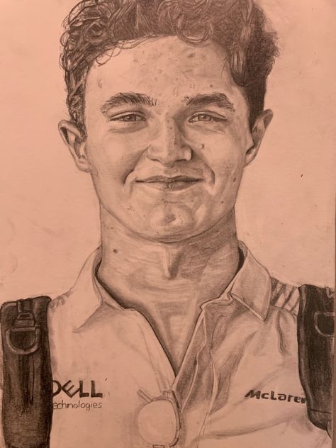 Lando Norris Sketch, Lando Norris Drawing, Artist Development, F1 Artwork, F1 Art, Lando Norris, Book Art Drawings, Drawing Inspiration, Drawing Sketches