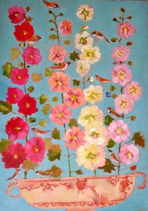 Vanessa Cooper, Art Flowers, Henri Matisse, Whimsical Art, 그림 그리기, Floral Painting, Painting Inspiration, Cornwall, Art Lessons