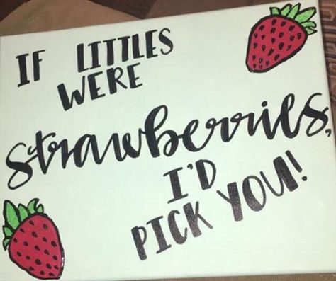 strawberry zta canvas for a little Zeta Canvas Ideas, Strawberry Big Little Reveal, Little Reveal Poster, Sorority Canvas Paintings Big Little, Zta Paintings, Big Little Paintings, Zta Canvas, Zeta Canvas, Alpha Phi Canvas