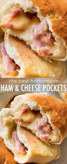 Freezer Hot Pockets, Homemade Hot Pockets Freezer, Hot Pocket Recipes Homemade, Pocket Food Recipes, Handheld Freezer Meals, School Lunch Ideas Hot Food, Ham Freezer Meal Recipes, Pocket Sandwich Recipes, Freezer Friendly Sandwiches