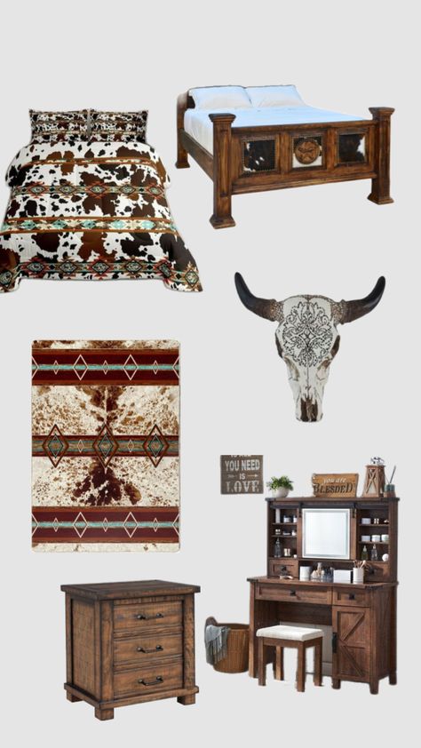 Tillies room Country Teen Bedroom, Shuffle Ideas, Western Room, Western Rooms, Country Bedroom, Teen Bedroom, Room Inspo, Bedroom