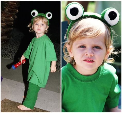 Disney Halloween Costumes: Kermit The Frog  www.DisneySisters.com Kermit The Frog Costume, Disney Sisters, Halloween Outfits For Kids, Frog Costume, Kid Outfits, Cinderella Costume, Disneyland Halloween, Diy Costumes Kids, Disney Halloween Costumes