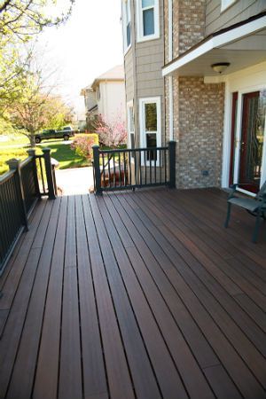 Cabot Cordovan Brown Stain, Dark Brown Composite Decking, Brown Deck Stain, Deck Colours, Deck Paint Colors, Brown Deck, Deck Stains, Dark Deck, Deck Staining