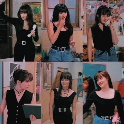 My Inspiration for February 2021 | Byron's muse Beverly Hills 90210 Fashion, 90210 Fashion, Style Année 90, Moda Curvy, 90s Inspired Outfits, Shannen Doherty, Beverly Hills 90210, Look Retro, Outfit 90s