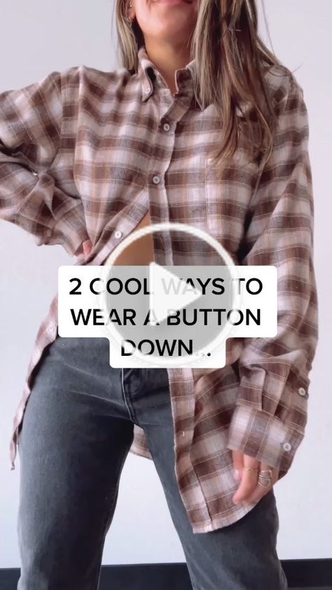 Cute Ways To Wear A Flannel, How To Style A Flannel Shirt, Ways To Wear A Flannel, How To Style A Flannel, Checkered Shirt Outfit, Styling A Flannel, Flannel Shirt Outfit, How To Wear Shirt, Plaid Shirt Outfits