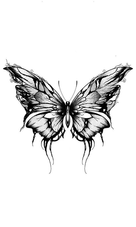 Tattoo Borboleta, Baddie Tats, Tattoo Tour, Moth Tattoo Design, Backpiece Tattoo, Unique Butterfly Tattoos, Moth Tattoo, Butterfly Tattoo Designs, Dark Art Tattoo