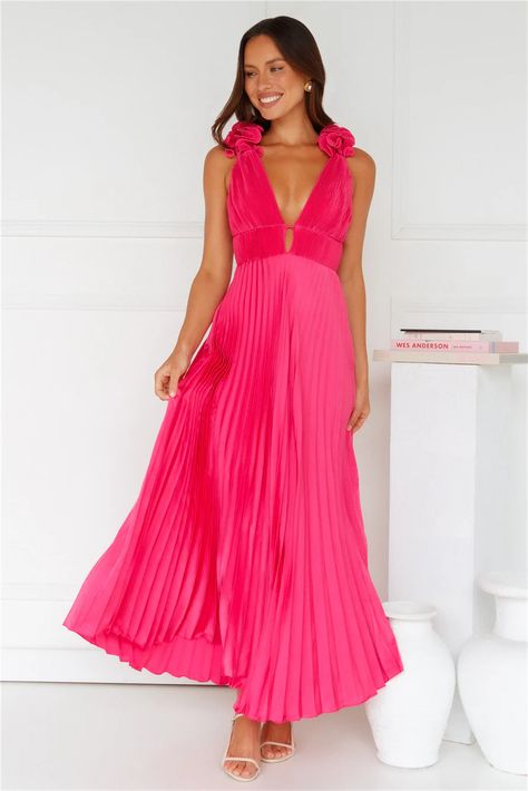 Enter the party and impress, lovely. The Something Special Satin Midi Dress features a gorgeous crisscross back, frill detailed shoulder straps and a flowy skirt. Style with heels! Bridal Shower Dress, Shower Dresses, Party Outfits, Satin Midi Dress, Dress Girl, Dresses Backless, Long Sleeve Lace Dress, Pink Midi Dress, Dress Cuts