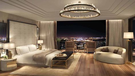 Giant Room Aesthetic, Big Rooms Luxury, Luxury Guest Bedroom Ideas, Big Bedroom Luxury Master Suite, Fancy Hotel Room Luxury, Big Bedroom Ideas Luxury, Big Hotel Room, Huge Bedroom Luxury Master Suite, Bedrooms Mansion