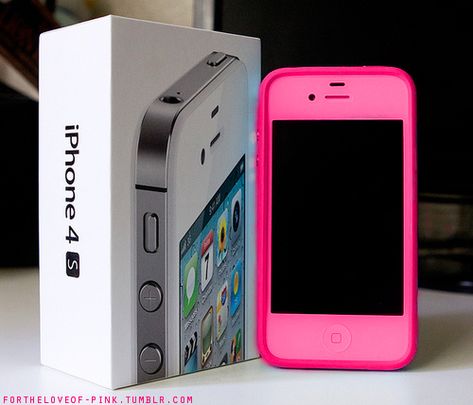 Pink Iphone! <3 so expensive though. Never even seen a pink one! They have teal too! Fabric Stiffener, Ipod Cases, Pink Iphone, So In Love, Iphone Accessories, Everything Pink, Cute Cases, Iphone 4s, Cute Phone Cases