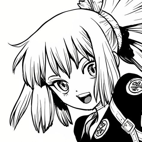 Gen Manga Icons, Dr Stone Black And White, Senku Manga Icon, Dr Stone Manga Icons, Dr Stone Pfp, Dr. Stone Kohaku, Kohaku Dr Stone, Fate Grand Order Lancer, Dr Stone Manga