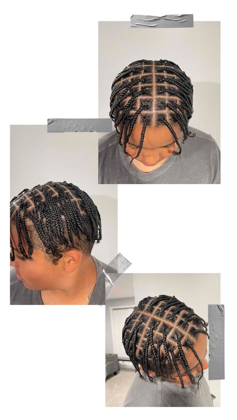 Small Box Braids Men, Men’s Box Braids, Mens Box Braids, Men With Cap, Box Braids Men, Plait Braid, Braids Men, Men Braids, Small Box Braids