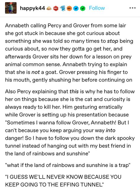 Percabeth Canon, Pjo Headcanons Funny, Percy Jackson Tumblr Posts, Percy Jackson Headcannons, Percy Jackson Headcanons, Percy Jackson Tumblr, Pjo Headcanons, Percy Jackson Head Canon, Peter Johnson