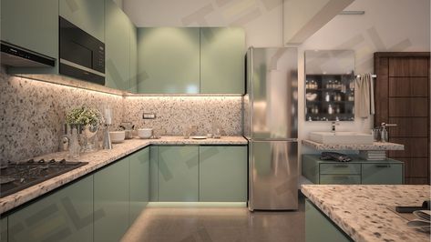 Acrylic kitchen cabinets modern