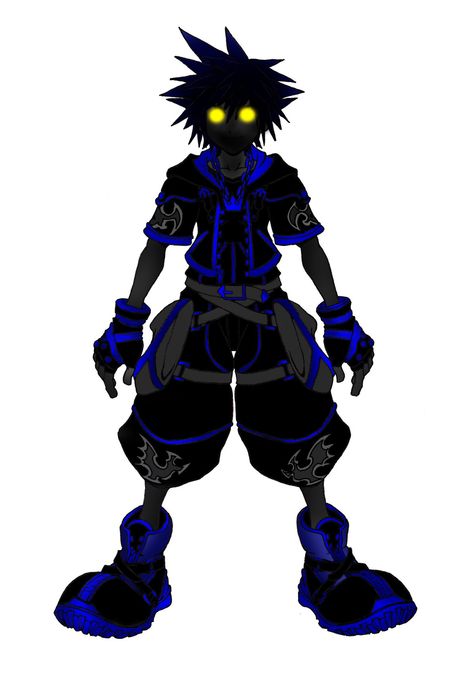 Kingdom_Hearts_2__Anti_Form_sora Anti Sora, Kh Sora, Sora Cosplay, Kingdom Hearts Cosplay, Imagination Drawing, Spidersona Ideas, Kh 3, Sora Kingdom Hearts, Kingdom Hearts Art