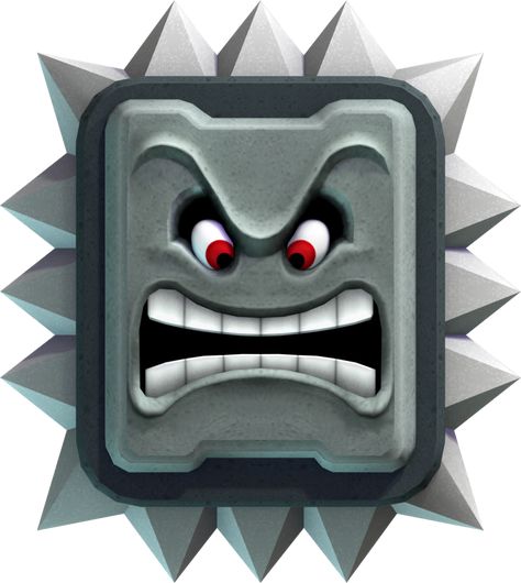 Thwomp | Fantendo - Nintendo Fanon Wiki | FANDOM powered by Wikia Mario Enemies, Mario Birthday, Mario Art, Mario Bros., Mario Party, Lego Batman, Mario Kart, Instagram Funny, Really Funny Pictures