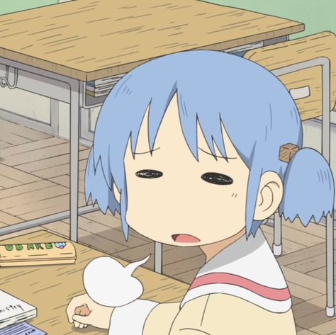 nichijou Anime Pixel Art, Cute Anime Pics, Phone Themes, الرسومات اللطيفة, Blue Aesthetic, Blue Hair, Cute Icons, Fun Games, Group Chat