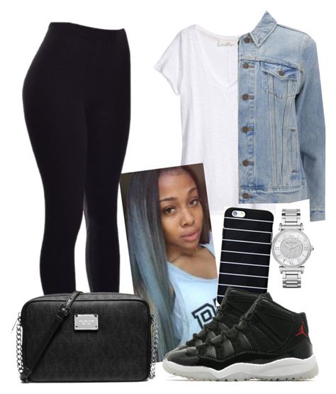 "72-10❤️" by tyramichele on Polyvore featuring H&M, Jordan Brand, Levi's, MICHAEL Michael Kors, Michael Kors, women's clothing, women's fashion, women, female and woman Jordan 11 72 10 Outfit, 72 10 Outfit, Jordan Outfits Womens, Jordan 11 Outfit Women, Edgy Girls, Jordan Outfit, Jordan Outfits, Women Fashion Edgy, Fashion Belts