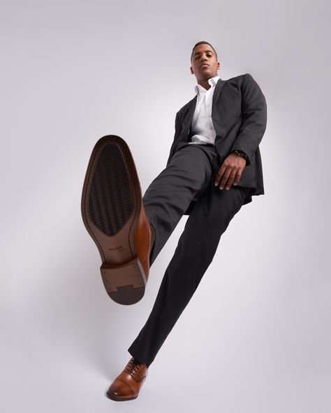 @moodie_c13 taking his style game off the field with these sleek men's formal shoes.   #ALDOBACKSTHEBOKS #ALDOCREW #ALDOMAN Winter Campaign, Campaign Shoot, Logo Shoes, His Style, Trendy Mens Fashion, Formal Shoes For Men, Aldo Shoes, Formal Shoes, The Field