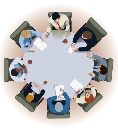 Table Top View, Wellness Studio, Circle Table, Circular Table, Meeting Table, Instructional Design, Round Table, Animation Reference, Top View