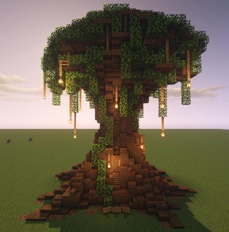 Minecraft Kale, Minecraft Tree, Construction Minecraft, Minecraft Garden, Minecraft Idea, Cottagecore Minecraft, Minecraft Village, Minecraft Mansion, Minecraft Structures