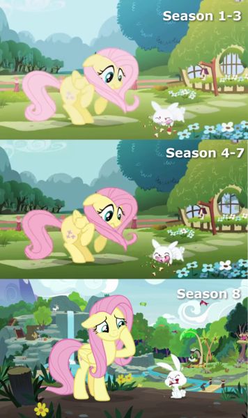 MLP:FIM Imageboard - Image #1697017 - angel bunny, apple, comparison, discord, eating, fluttershy, fluttershy's cottage, food, giraffe, harry, hoof on cheek, intro, messy eating, pegasus, pony, rabbit, safe, spoiler:s08, surprised, sweet feather sanctuary Discord X Fluttershy, Fluttershy X Discord, Mlp Funny, My Little Pony Poster, Mlp Memes, Mlp Comics, My Little Pony Comic, Mlp Equestria Girls, My Little Pony Drawing