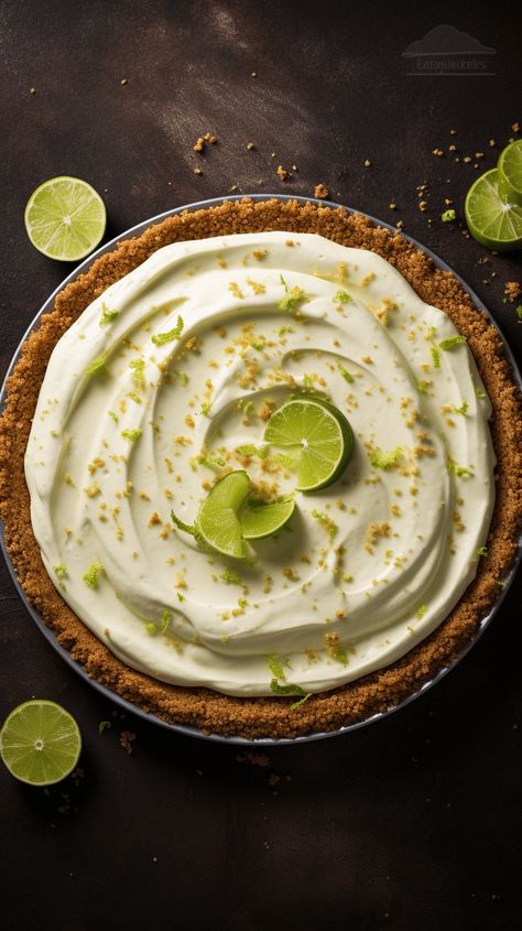 3 Ingredient Key Lime Pie, Frozen Key Lime Pie, Key Lime Pie Easy, Small Bakery, Keylime Pie Recipe, Lime Pie, Crust Recipe, Key Lime Pie, Graham Cracker Crust