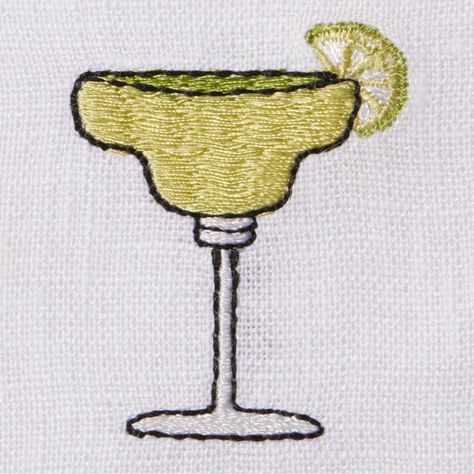 Sferra Bevande Embroidered Cocktail Napkins - White/Multi / Cocktail Napkins (6 x 6) (Pack of 4) Luxury Napkin, Embroidered Cocktail Napkins, Embroidery Napkins, Beadwork Embroidery, Colorful Embroidery, Diy Bracelet Designs, Embroidery Top, Painting Inspo, Blue Hawaiian