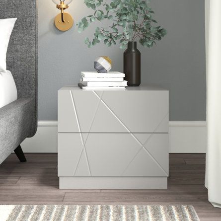 Storage Table, Bedroom Accent, White Nightstand, Night Stands, 2 Drawer Nightstand, Wood Nightstand, Soft Close Drawers, Drawer Nightstand, Table Storage