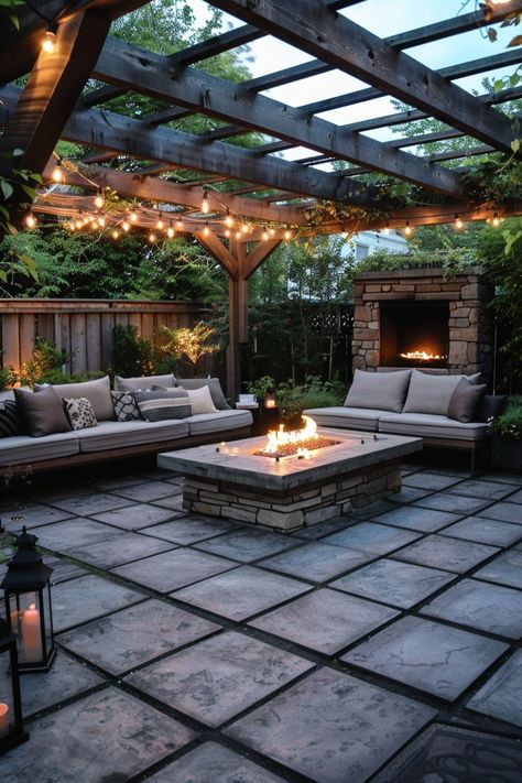 Enhance your small outdoor area with stylish flooring options that are budget-friendly and visually appealing. #StylishFlooring #SmallOutdoorAreas #CheapPatioIdeas Outdoor Small Patio Ideas On A Budget, Fancy Deck Ideas, Huge Patio Ideas, Back Deck Porch Ideas, Backyard Patio Floor Ideas, Back Patio Landscape Ideas, Amazing Outdoor Patios, Back Yard Deck Ideas, Cozy Outdoor Spaces Covered Patios