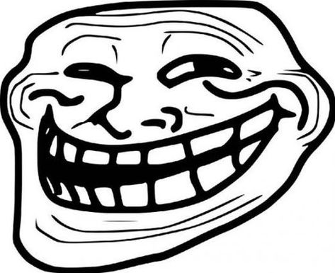 Troll Face meme template Troll Meme, Comic Face, Black And White Art Drawing, Image Memes, Troll Face, Rage Comics, Think Geek, Funny Illustration, Meme Stickers