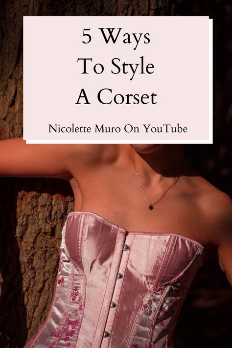 I’m sharing 5 ways to style a corset on my YouTube channel. If you’re in search of a corset outfit, check out these casual and dressy outfit ideas. Here’s how to style a corset top in modern-day fashion! How To Wear A Corset Outfits, How To Wear A Corset, Shirt And Corset Outfit, Style A Corset Top, Style A Corset, How To Style A Corset, Dressy Outfit Ideas, Corset Outfit Ideas, Dressy Outfit