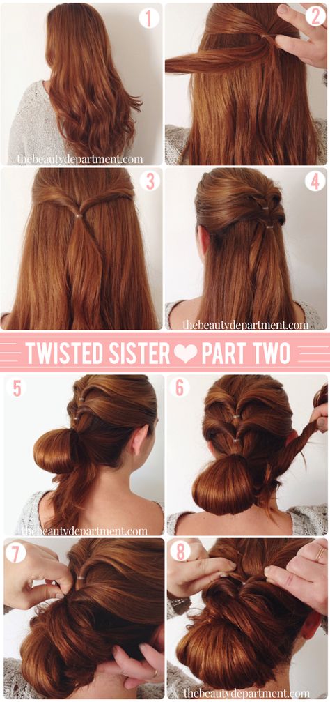 Love this Edwardian / Downton Abbey style updo - very easy and quick, too! :-) Lazy Girl Hairstyles, Twisted Sister, The Beauty Department, Downton Abbey, Great Hair, Hair Dos, Hair Day, Hair Updos, Prom Hair