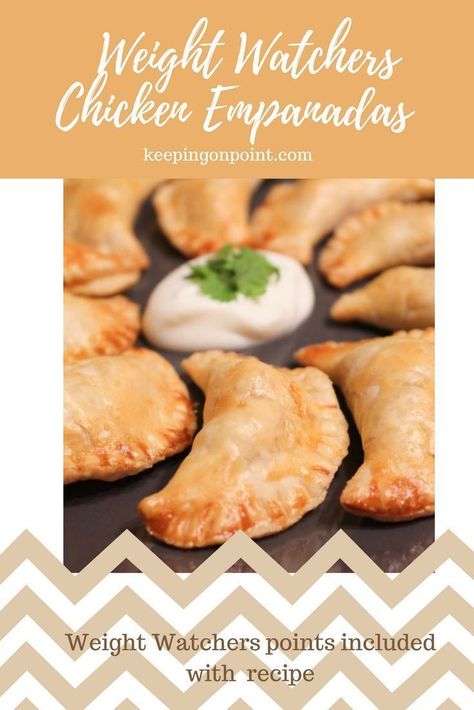 Chicken Empanadas - Weight Watchers Recipes - Freestyle. #weightwatchers #weightwatchersrecipes #weightwatchersfreestyle #empanadas #chickenempanadas #snack #chicken #lunch Chicken Empanadas, Weight Watchers Meal Plans, Weight Watchers Snacks, Weight Watchers Recipes Desserts, Weight Watchers Chicken, Weight Watchers Free, Weight Watchers Recipes, Weight Watcher Dinners, Weight Watchers Diet