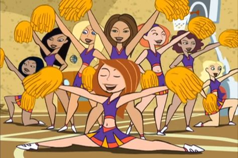 Kim Possible cheerleaders Kim Possible Characters, Cheerleader Costume, Female Cartoon Characters, Hair Icon, Female Cartoon, Kim Possible, Wreck It Ralph, 2d Character, Cartoon Icons