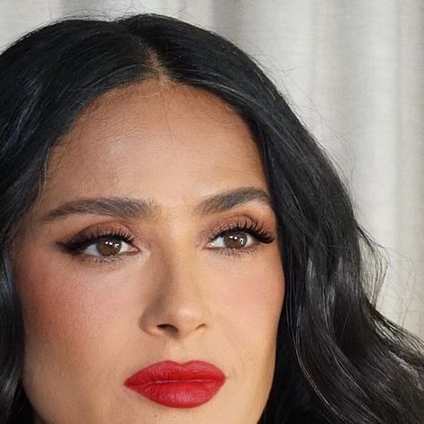 Salma Hayek Pinault on Instagram: "💄💋 Gucci Cruise 2025 show
#GucciCruise25 

Hair: @miguelmartinperezldn 
Make up: @sofiatilbury @melbi_makeup 
Nails: @katewilliams0n" Salma Hayek Makeup, Salma Hayek Hair, Beautiful Skin Foundation, Winter Celebrities, Contour Wand, Luxury Palette, Crystal Elixir, Deep Winter Palette, Glow Toner