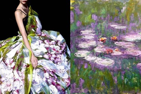 Dolce & Gabbana RTW Spring 2008 | Water Lilies – Claude Monet – Fubiz™